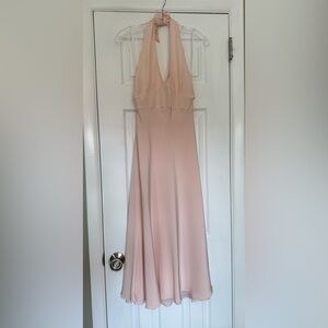J.CREW | pale pink halter dress SIZE 4 style RN77318